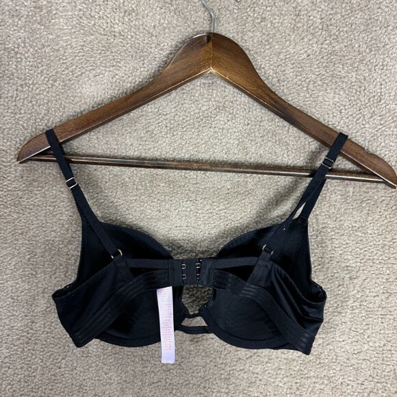 Savage X Fenty Core Microfiber T-Shirt Bra Size 32C Black Caviar Lightly Padded - Picture 6 of 9